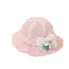 Sombrero de Bebé Verano Delgado Transpirable Malla Princesa Sombrero de Pescador Niña Lazo Visera Meses Pequeños Sombrero Cubeta