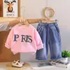 Conjunto de Ropa de Otoño para Niñas 2026 Nuevo Elegante Ropa Casual Infantil para Bebés de 1-3 Años, Conjunto de Tres Piezas de Manga Larga para Otoño