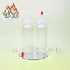 Botella PET plana y redonda de 240 ml, botella dispensadora de grado alimenticio para químicos de uso diario, botella de plástico vacía para limpieza, desinfectante y loción