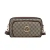 Comércio Exterior Transfronteiriço Moda Bolsa Feminina Nova Bolsa Transversal 2025 Retrô Estampada Compartimento Bolsa de Peito Ombro Largo Pequena Bolsa Quadrada