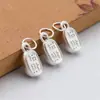 Acessórios de Prata Esterlina Lucky Lucky S999 cordão de fio acessórios para enfiar prata pura pulseira de corda vermelha tecida DIY vendas diretas da fábrica