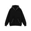Sudadera con capucha bordada con letras de perlas estilo callejero americano para hombre y mujer, nueva chaqueta versátil casual holgada de primavera y otoño 2026