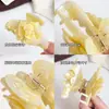 Pinza para el Cabello de Doble Flor de Gama Alta con Hermosa Textura de Acetato, Pinza de Tiburón Tridimensional, Pasador Súper de Ensueño Sencillo, Accesorio para el Cabello para Mujeres