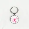 Llavero Colgante de Gema del Tiempo Cinta Rosa Transfronterizo Regalo Pequeño Creativo Anillo de Metal para Llaves