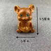 Adorno de Gato Curioso de Boj Lindo Animal Creativo Mini Juguete de Gato de Madera Pieza de Mano Regalo de Cumpleaños