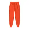 2026 Novas Calças de Moletom Masculinas Slim-Fit para Esportes ao Ar Livre Outono/Inverno, Calças Casuais de Moda de Cor Sólida Europeias e Americanas com Forro de Fleece para Homens e Mulheres