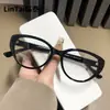 TR30271 nuevas gafas de moda vintage ojo de gato gafas modernas adelgazantes anti-luz azul marco de gafas estilo europeo personalizado