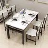 Mesa de jantar e cadeiras pequeno apartamento casa cadeira simples cadeira simples mesa para 4 pessoas 6 pessoas retangular moderna mesa de jantar restaurante fast food