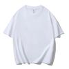Nova Camiseta Peso Pesado 230g Ombro Direito Algodão Puro Manga Curta Gola Redonda Manga Média Casual Tamanho Grande Camiseta Publicitária com Logo Estampado