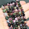 Cast Ming Trade Corte Duro Natural Aquamarine Roxo Cristal Contas Soltas Moonstone Uva Rodada Bead Pulseira Colar