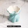 Tigela Floral para Comida e Água de Gato, Cerâmica Elevada com Proteção para o Pescoço, Grande Capacidade, Antiderramamento, Fácil de Limpar, Tigela Especializada para Gatos