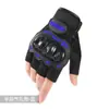 Guantes de Motocicleta para Hombres y Mujeres, Guantes Tácticos de Medio Dedo Anticaída y Antideslizantes con Carcasa Dura para Motociclismo Todoterreno en Todas las Estaciones