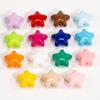 Accesorios de resina con diseño de estrella brillante, con dibujos animados de amor, hechos a mano, para hacer tú mismo, pequeños accesorios de resina, con agujeros para zapatos y hebillas, material de joyería.