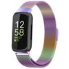 Para Fitbit inspire 3 Acero Inoxidable Metal Milanés Bonito Reloj con Correa de Hebilla Magnética de Metal