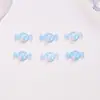 Pequeños accesorios de resina translúcida de colores de caramelo, decoraciones para uñas, pasadores para el cabello 3D DIY, accesorios para uñas vestibles, pequeñas flores de pedrería