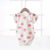 Body de manga corta para bebé, Ropa de casa fina de algodón transpirable, 1 Ropa de verano para bebé y niños, Ropa de bebé de dibujos animados, Categoría A