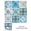 Especializada em Fronteira Especializada em Adesivos de Azulejo com Película Fosca e Padrão Mandala para Reforma de Cozinha e Banheiro Adesivos de Parede Decorativos Autoadesivos
