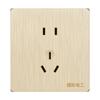 Electricista Internacional 86 Oro 16a Enchufe Oculto Doméstico Panel Cinco Orificios USB Alimentación de Pared Enchufe con Interruptor de Doble Control