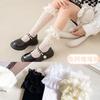Calcetines de malla para mujer, de verano, finos, con diseño de girasoles, hasta media pantorrilla, con encaje para niños, modernos, informales, de malla transpirable.