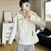 Jaqueta retrô estilo japonês para primavera e outono, nova, corte slim, com capuz, versátil para esportes, casual e uso ao ar livre, top que afina a silhueta