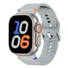 Para Apple Watch com Fivela de Pino Pulseira de Silicone Ondulada Pulseira Iwatch s9ultra1-8 Universal Apple