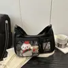 Bolsa de Mão Estilo Coreano Moda Simples Bolsa de Mão Feminina Verão 2025 Novo Estilo Bolsa de Ombro Bolsa Transversal com Múltiplos Bolsos
