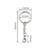 Accesorios de ropa DIY llavero metal electrochapado cadena de cinturón anillo de cinturón cadena de llavero cadena colgante adornos de llavero