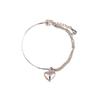 Pulsera de Corazón Doble Apilable para Mujer, Nuevo Modelo Coreano Dongdaemun 2026, Joyería de Pulsera de Cadena Empalmada con Forma de Corazón