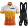 2022 Comercio Electrónico Transfronterizo Strava Tour de Francia Maillot de Ciclismo de Manga Corta Traje Transpirable que Absorbe la Humedad Maillot de Ciclismo para Eventos