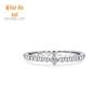 Anel Feminino de Prata de Lei S925 com Zircônia Micro-Cravejada Joia de Anel Versátil de Luxo Acessível Transfronteiriço Europeu e Americano Mais Vendido na Amazon