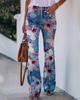 BD 02 260g twill mujer estampado imitación jeans AliExpress ebay Europeo y Americano Comercio exterior pantalones casuales delgados