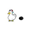 Broche Serie Pato de Dibujos Animados Insignia de Pato Ropa Bolsa Estuche para Lápices Broche de Pato Lindo Estilo Japonés En Stock Transfronterizo