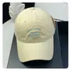 Boné de Baseball Lavado Estilo Coreano com Bordado de Letras, Aba Larga, Emagrecimento Facial, Proteção Solar, Versátil e Casual, para Homens e Mulheres