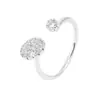 Diseño creativo de tachuela de hongo, anillo abierto ajustable, anillo de tachuela para mujer de estilo coreano, moderno y simple, suministro transfronterizo exclusivo
