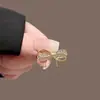Broche de Laço Totalmente Cravejado, Alfinete Anti-Exposição Simples de Alta Qualidade para Mulheres, Design Exquisito, Decoração Fixa Versátil