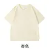 Camiseta de Manga Corta de Algodón Puro Color Sólido Estilo Delgado de Verano Nuevo Estilo 2026 Niños y Niños Holgada Cuello Redondo Campus Deportes Ropa de Verano