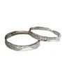 Anillo de Glaciar Dulce Erosionado de Colores para Hombres y Mujeres Pareja un Diseño de Nicho Weilan Corazón Ajustable Anillo de Amor a Larga Distancia