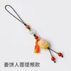 Chaveiro de Pedra de Cristal Natural Runya, Pingente de Celular Anti-Perda, Cordão Chaveiro Desmagnetizador de Cascalho Atacado