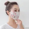 Protección solar de verano Protección UV Parasol Mascarilla estilo coreano Transpirable Lavable A prueba de polvo Parasol Mascarilla de gasa ajustable