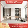 Guarda-Roupa Moderno de Luxo Leve Walk-In Totalmente em Alumínio, Direto do Fabricante, Guarda-Roupa de Alumínio Feito Sob Medida para Quarto com Portas que Chegam ao Teto
