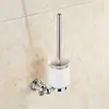 Juego de Toallero de Baño Estilo Europeo Personalizado, Accesorios de Baño de Piedra Cristalina de Jade, Juego de Escobilla para Inodoro de Cerámica