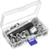 100 juegos diámetro interior 10 mm metal de cobre latón hebilla ojal de aire ojal hebilla traje de herramientas lona toldo hebilla de ojal de vapor