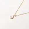 Venta caliente transfronteriza collar de cadena O de 26 letras colgante de nombre femenino collar de pareja oro fabricantes al por mayor en stock