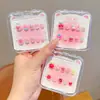 Pegatinas Suaves y Lindas de Frutas de Dibujos Animados para Uñas para Niños Interactivas Hechas a Mano Padre-Hijo No Necesitan Quitarse el Esmalte Versátiles para el Hogar y Salir