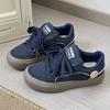 Nuevos Zapatos Blancos Versátiles de Nicho Súper Populares de Zhao Lusi para Mujer Zapatos Originales Coreanos Tenis de Suela Gruesa