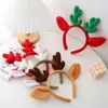 Coreia do Sul Dongdaemun Faixa de Cabelo Pelúcia Galhadas de Natal Faixa de Cabelo Vermelha Head Band Lavar o Rosto Saindo Popular na Internet Faixa de Cabelo Feminina Presilha de Cabelo