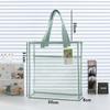 Bolsa de arquivo transparente para estudantes bolsa de arquivo saco de papel de exame tutorial saco de livro universal de exame de grande capacidade à prova d'água e durável