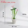 Flores pequenas artificiais feitas de vidro, lírios-calla, rosas, íris, peônias e pássaros, conjunto de ornamentos de flores eternas, presentes estrangeiros transfronteiriços