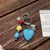 Pingente DIY Multicor Acrílico Criativo Coração Chaveiro Decoração de Bolsa Pingente Decoração de Chave de Carro Criativo D