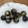 Cuentas Redondas de Piedra Imitación Ojo de Gato de Color Degradado Cadena de Bolígrafo Hecha a Mano con Cuentas Cadena para Teléfono Móvil Pulsera Cadena para Bolso Accesorios de Joyería
